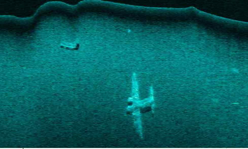 Sonar image Friendship Association in September 2005 received from the Norwegian Hydrographic Service 